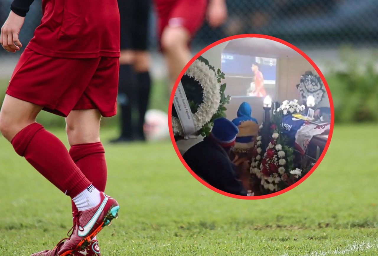 Chilean family watches Copa America with a deceased relative in a coffin