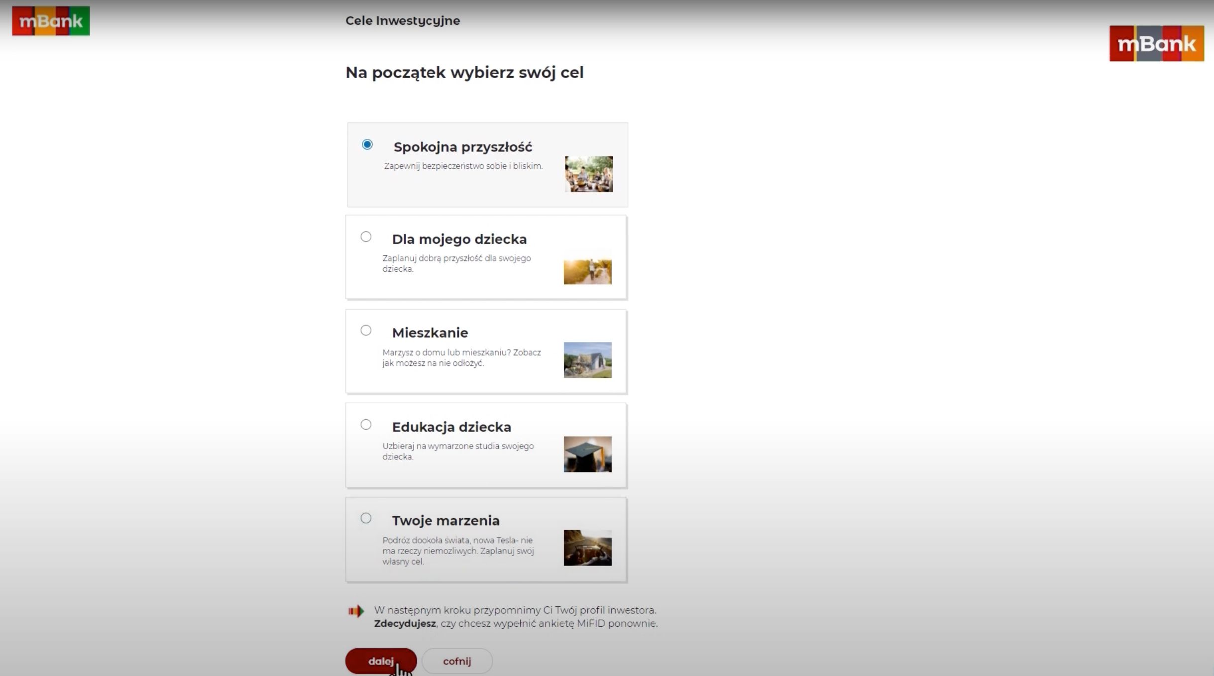 Inwestowanie mBank