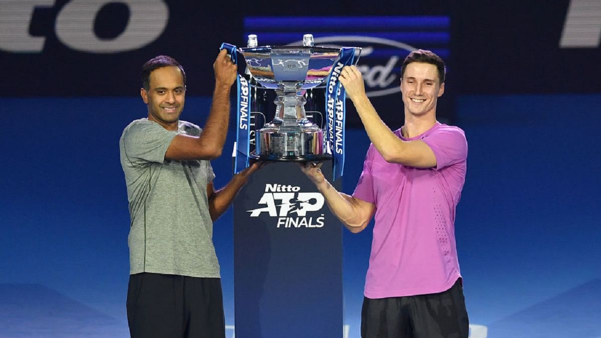 Getty Images / Valerio Pennicino / Na zdjęciu: Rajeev Ram i Joe Salisbury, mistrzowie ATP Finals 2022 w deblu