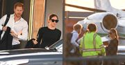 Wystrojeni książę Harry i Meghan Markle przylatują PRYWATNYM odrzutowcem do Nowego Jorku na trzy dni przed premierą dokumentu (ZDJĘCIA)