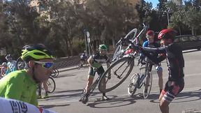 Potężny wiatr storpedował wyścig kolarski w Hiszpanii. Porywał rowery!