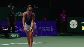 WTA Finals, Singapur, faza grupowa: Simona Halep - Madison Keys (mecz)