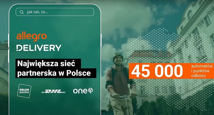Punkty odbioru i automaty paczkowe wielu firm w nowej reklamie Allegro Delivery