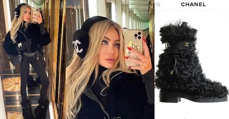 Dziewczyna miliardera Julia Dybowska hasa po Londynie we WŁOCHATYCH "kopytkach" od Chanel (FOTO)