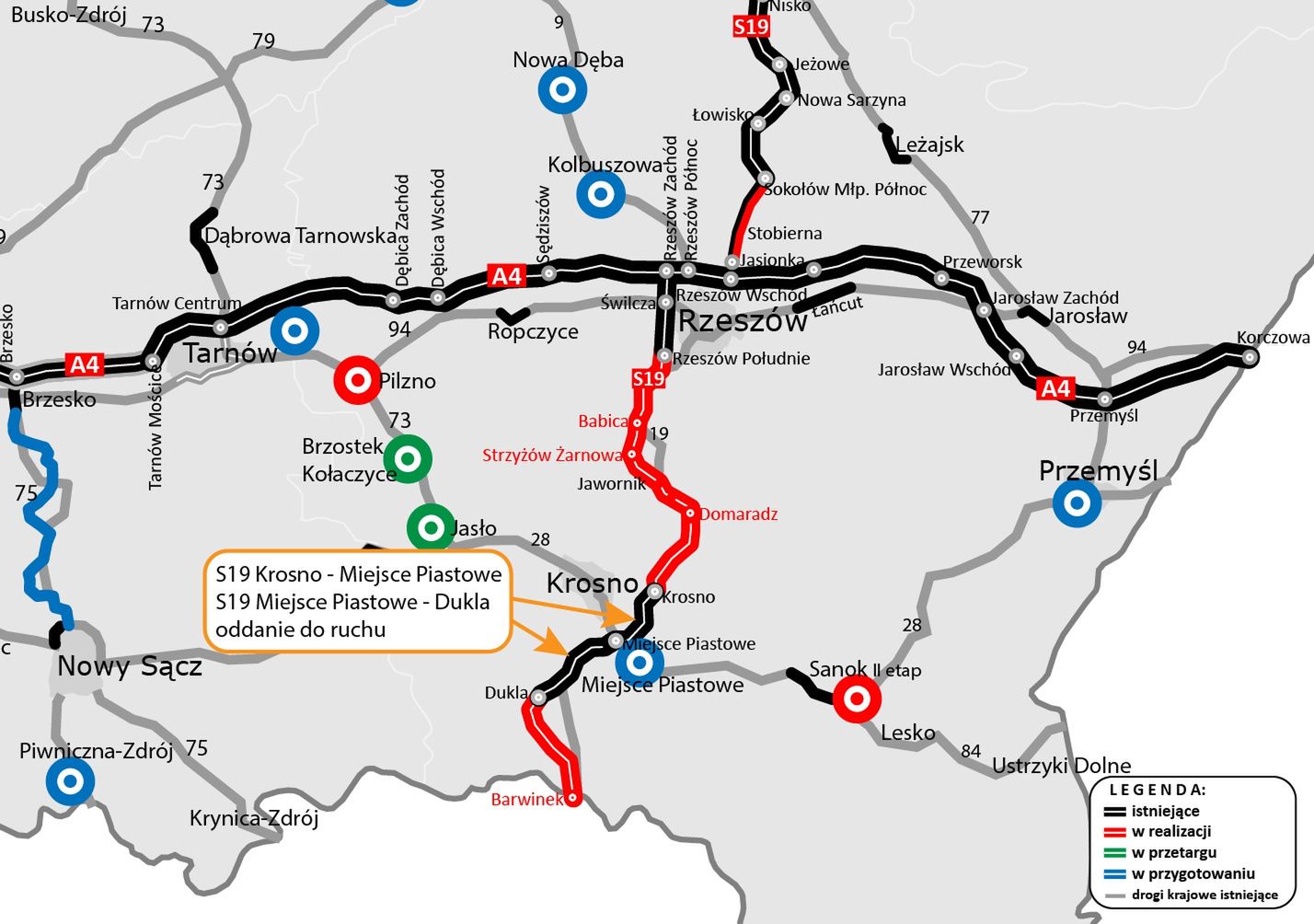 Od wtorku kierowcy mogą już korzystać z dwóch nowych odcinków drogi ekspresowej S19 pomiędzy Krosnem a Duklą