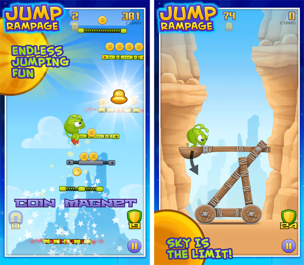 Aplikacja Dnia: Jump Rampage idealne dla miłośników Doodle Jump 3