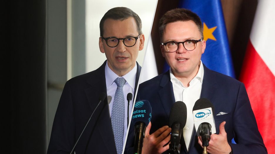 Mateusz Morawiecki i Szymon Hołownia