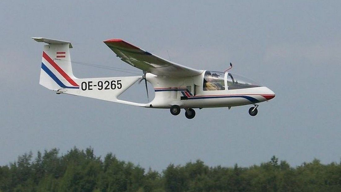 Brditschka HB-3 - przebudowany motoszybowiec tego typu stał się pierwszym samolotem elektrycznym