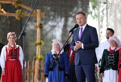 Andrzej Duda na dożynkach w Zbylitowskiej Górze. Podziękowania rolnikom