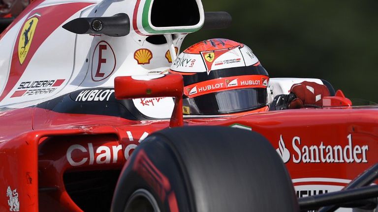 Kimi Raikkonen w bolidzie Ferrari