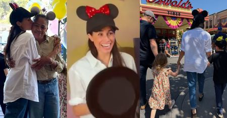 Meghan "Minnie Mouse" Markle dokazuje z Harrym, mamą i DZIEĆMI w Disneylandzie (ZDJĘCIA)