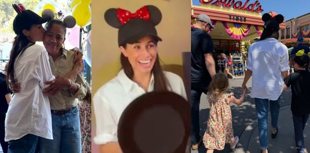 Meghan "Minnie Mouse" Markle dokazuje z Harrym, mamą i DZIEĆMI w Disneylandzie (ZDJĘCIA)