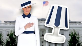 Lampy, które wyglądają jak Melania Trump