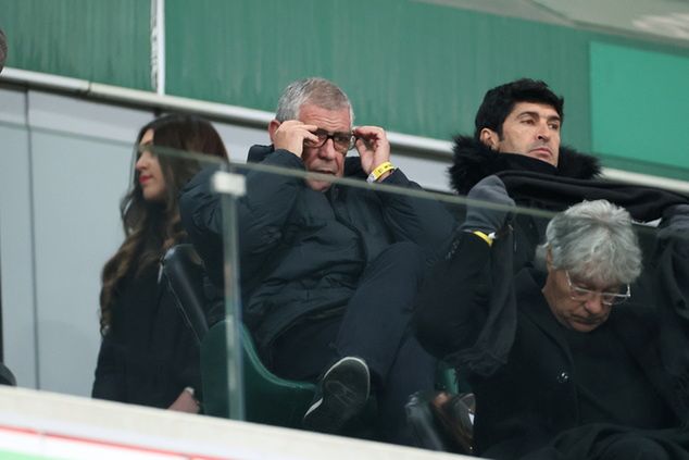 Fernando Santos na meczu Legia - Cracovia (fot. PAP/Leszek Szymański)