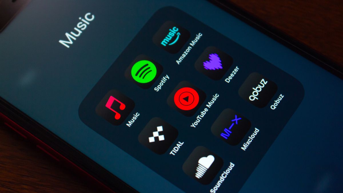 Quito, ECUADOR - Oct 6 2025 : Close up of smartphone displaying music streaming apps include Apple Music, Spotify, Amazon Music, Tidal, YouTube Music, Deezer, SoundCloud, Mixcloud and Qobuz.
Apple Music, Qobuz, Spotify, Youtube Music, album, amazon, amazon music, app icons, application, apps, artist, audio, business, concept, deezer, design, digital, editorial, entertainment, fun, headphones, illustrative, leisure, listening, marketing, media, mixcloud, mobile, mobile app, modern device, multimedia, music, music streaming, music subscription, online, platform, player, playlist, podcast, screen, smartphone, song, soundcloud, streaming, streaming service, subscription, technology, tidal, ui, youtube, apple music, spotify, amazon music, youtube music, mixcloud, music streaming, subscription, song, soundcloud, streaming, deezer, tidal, qobuz, album, amazon, app icons, application, apps, artist, audio, business, concept, design, digital, editorial, entertainment, fun, headphones, illustrative, leisure, listening, marketing, media, mobile, mobile app, modern device, music subscription, multimedia, music, online, platform, player, playlist, podcast, screen, smartphone, streaming service, technology, ui