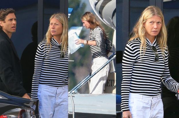 Naturalna Gwyneth Paltrow wysiada z prywatnego odrzutowca po rodzinnych wakacjach (FOTO)