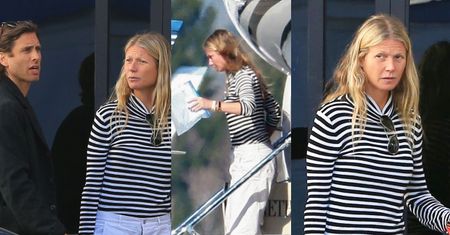 Naturalna Gwyneth Paltrow wysiada z prywatnego odrzutowca po rodzinnych wakacjach (FOTO)