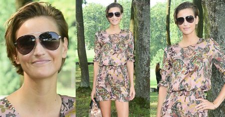 Modna Renulka odsłania nogi na meczu polo