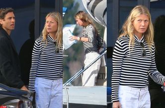 Naturalna Gwyneth Paltrow wysiada z prywatnego odrzutowca po rodzinnych wakacjach (FOTO)