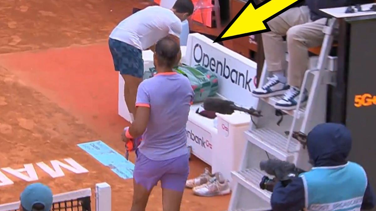 Zdjęcie okładkowe artykułu: Twitter / Tennis TV / Rafael Nadal i jego gest