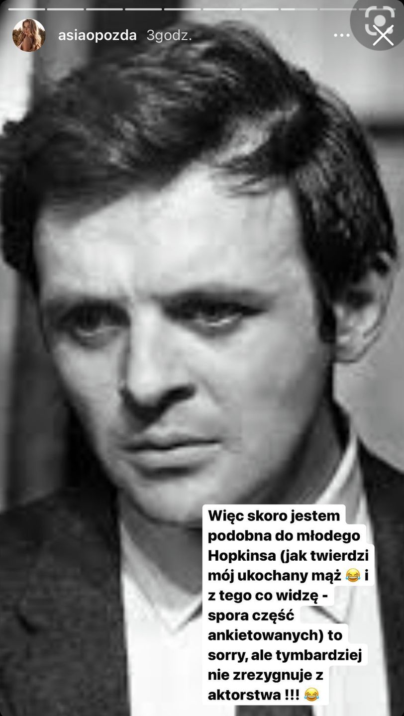 Antek Królikowski porównał Joannę Opozdę do Hopkinsa