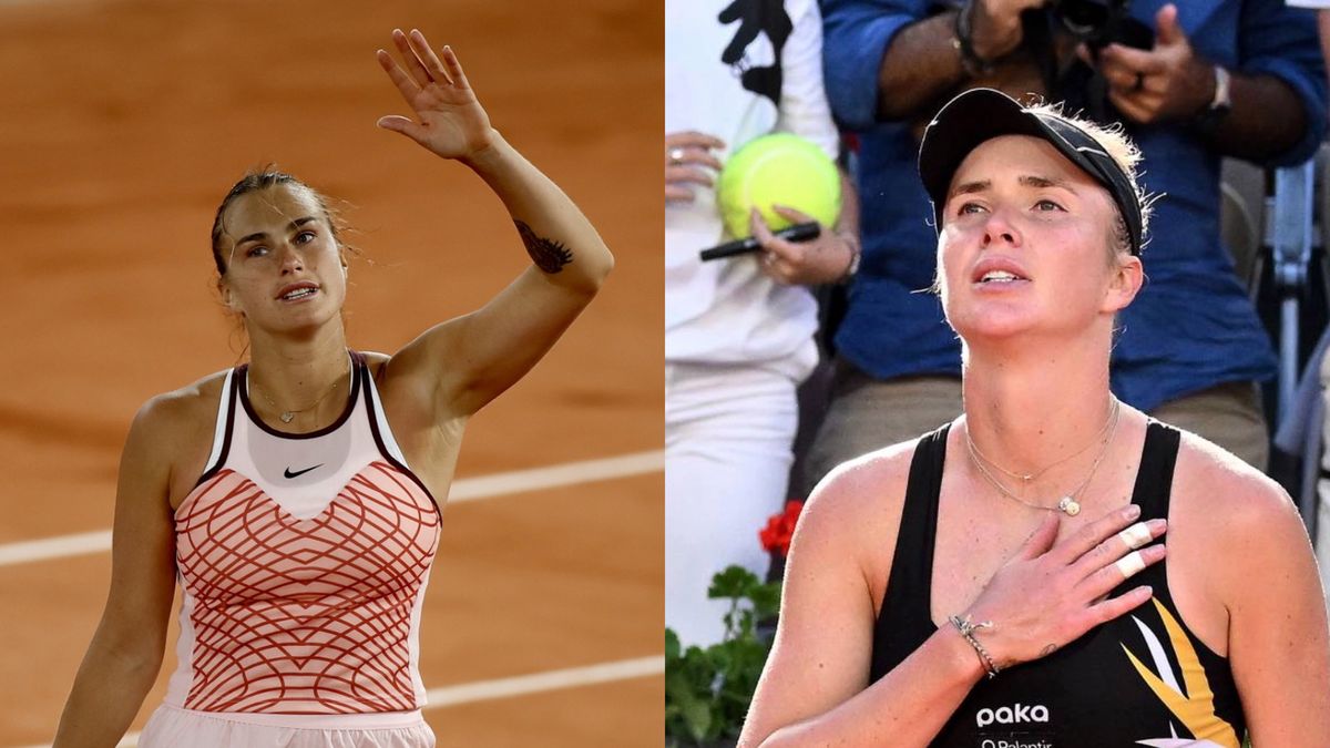 PAP/EPA / YOAN VALAT oraz CAROLINE BLUMBERG / Na zdjęciu: Aryna Sabalenka i Elina Switolina