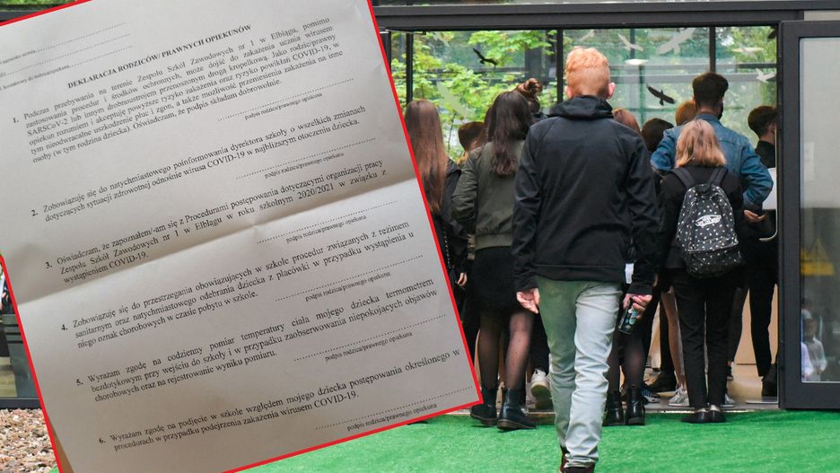 Powrót do szkoły. Elbląg. Deklaracja dla rodziców ws. koronawirusa