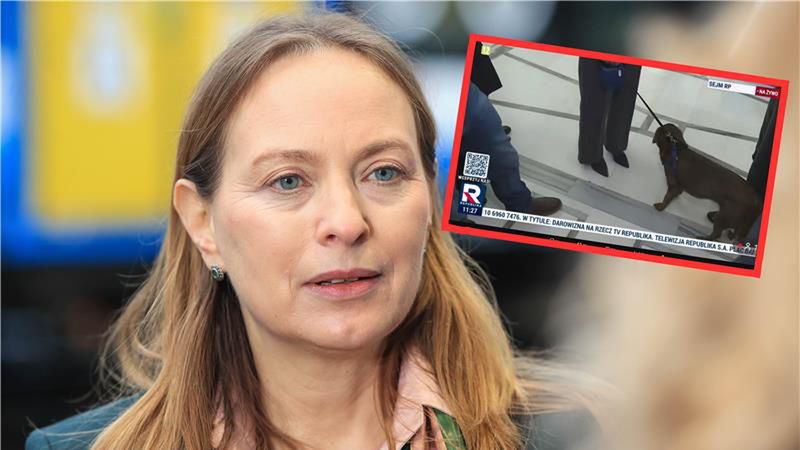 Minister Pełczyńska-Nałęcz pojawiła się w Sejmie z psem