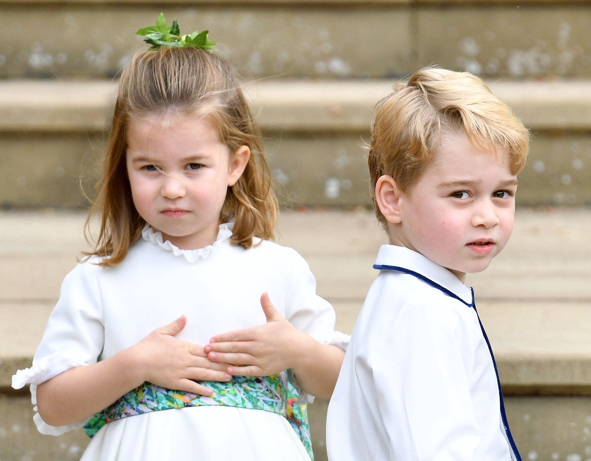 Książę George i księżniczka Charlotte w 2018 roku.