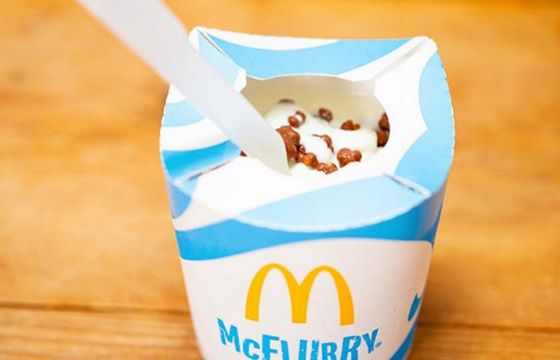 Lody McDonald’s McFlurry będą pakowane w tekturę