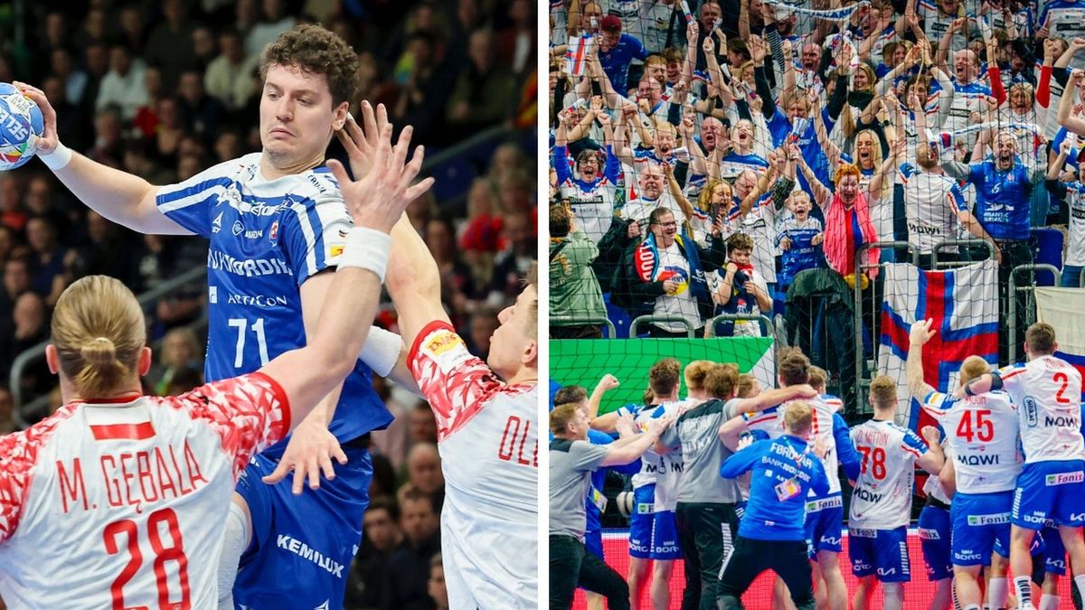 Materiały prasowe / Na zdjęciach: Elias Ellefsen a Skipagotu (Marco Steinbrenner/DeFodi Images) i żywiołowi kibice Wysp Owczych (PAP/EPA)