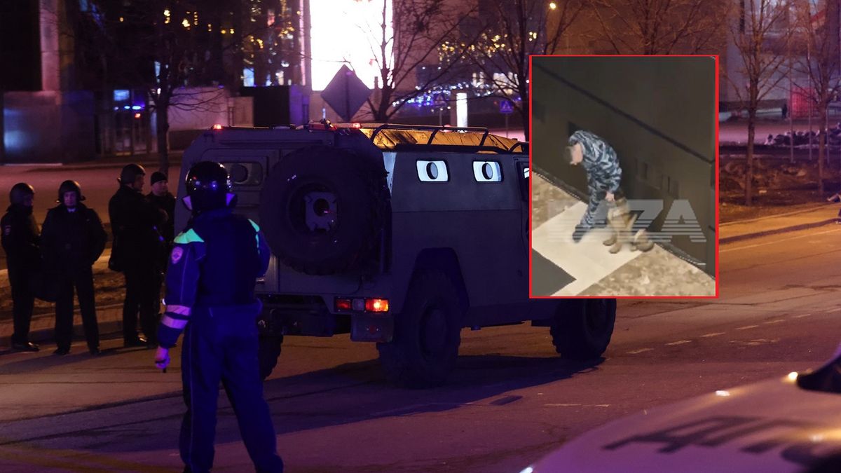 Gunfire Reported At Concert Venue Outside Moscow
KRASNOGORSK, RUSSIA - MARCH 22: (RUSSIA OUT) An armored truck of Russian Special Units arrives near the Crocus City Hall on March 22, 2024 in Krasnororsk, Russia. Early reports indicated multiple people were killed and many were wounded when several gunmen opened fire on the venue. (Photo by Contributor/Getty Images)
Contributor