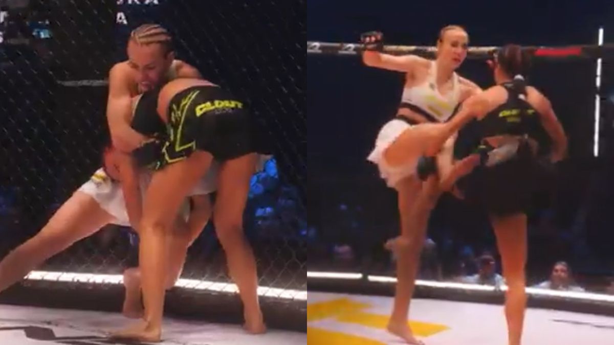 Zdjęcie okładkowe artykułu: Twitter / CLOUT MMA / Na zdjęciu: Marianna Schreiber zmierzyła się z Moniką Laskowską