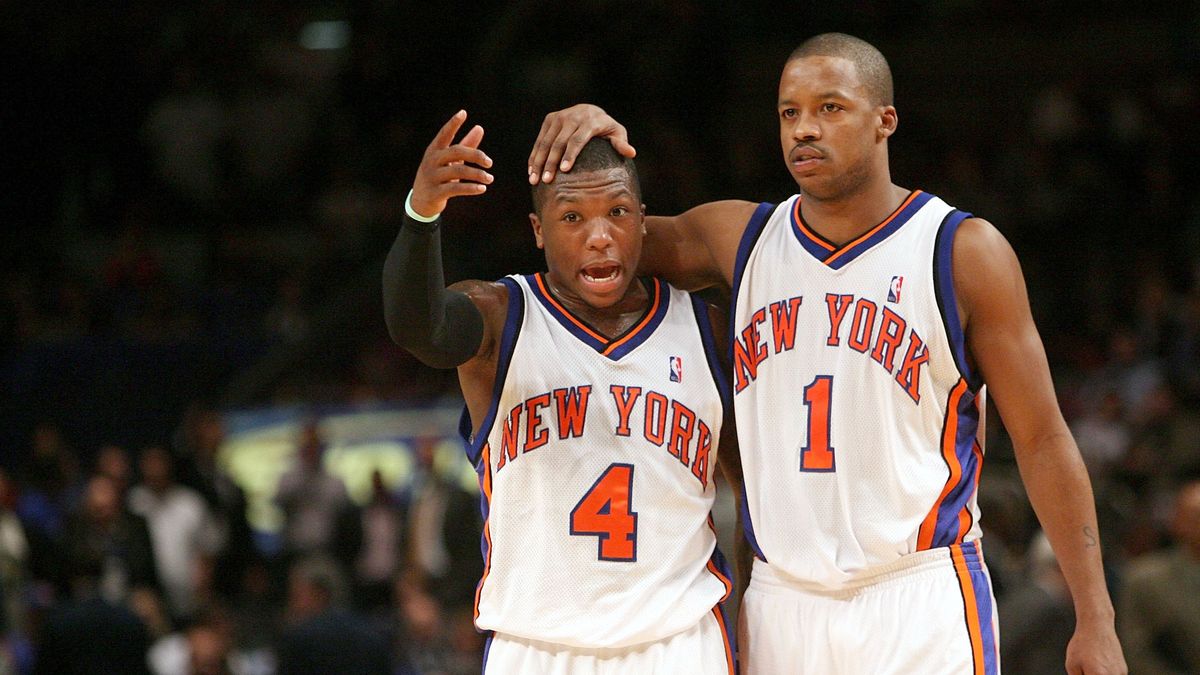 Getty Images / Nick Laham / Nate Robinson (z lewej) i Steve Francis w listopadzie 2006 roku