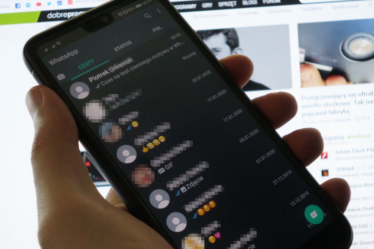 WhatsApp nie działa w najstraszych smartfonach od lutego 2020 roku, fot. Oskar Ziomek