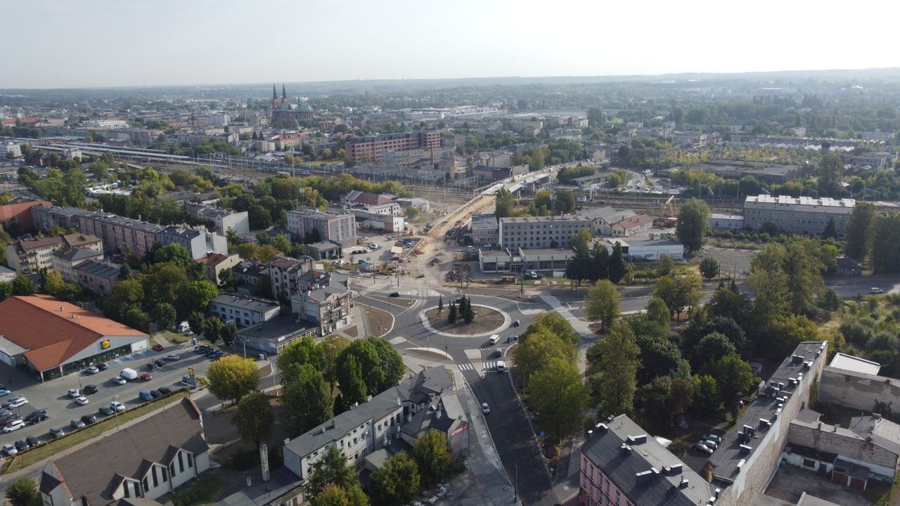 Częstochowa: Koniec utrudnień. Rondo Mickiewicza ponownie otwarte
