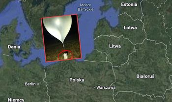 Rekordowa liczba balonów znad Białorusi nad Litwą i Łotwą