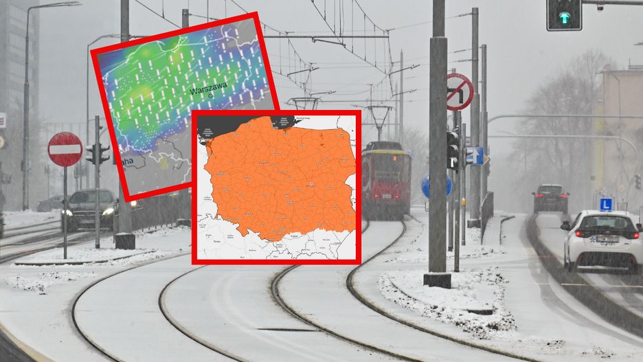 Pomarańczowe alerty w niemal całej Polsce