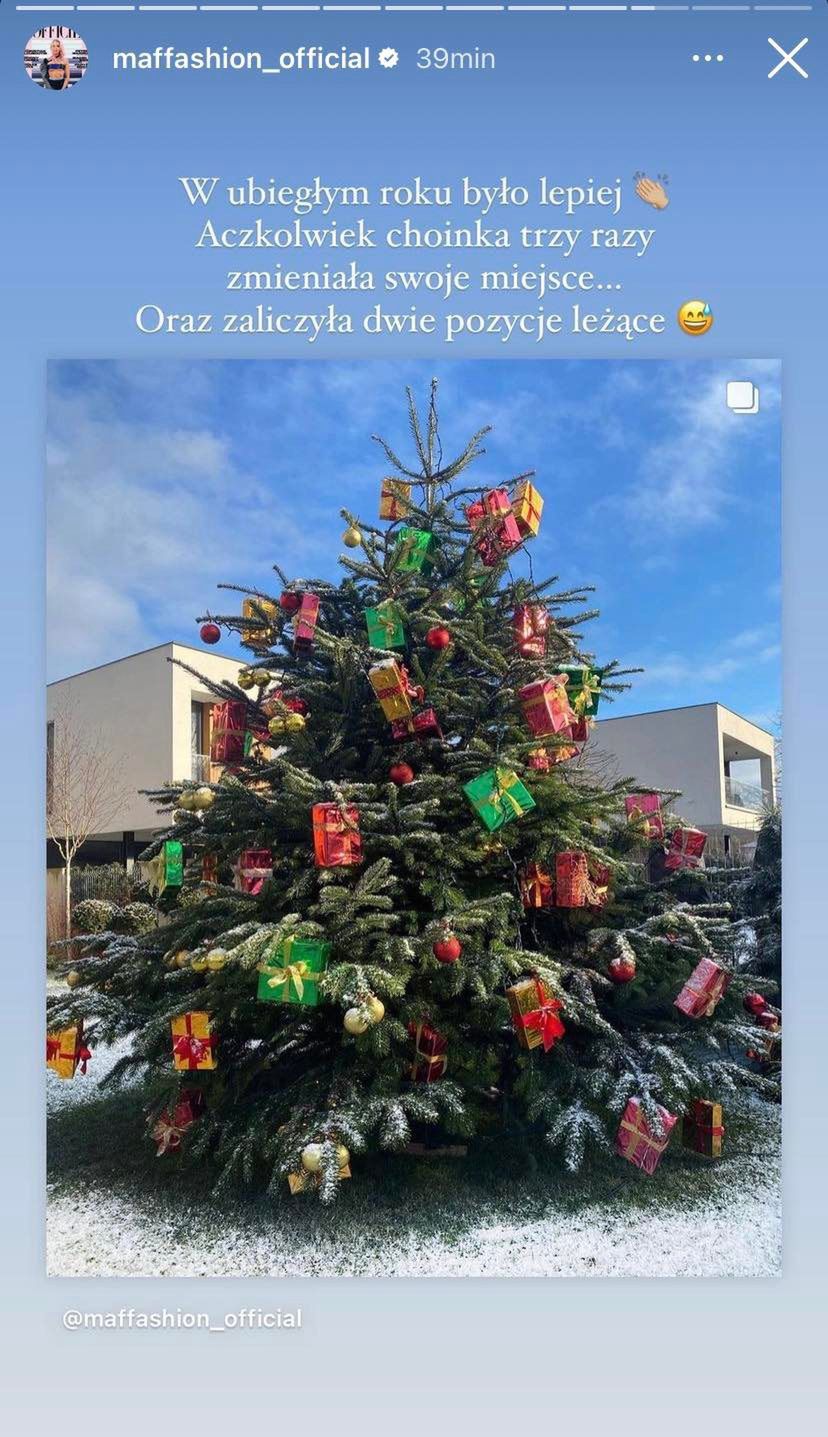 Maffashion wspomina choinkowe dramy i wymownie podsumowuje: "Miałam pecha przez OSTATNIE DWA LATA"