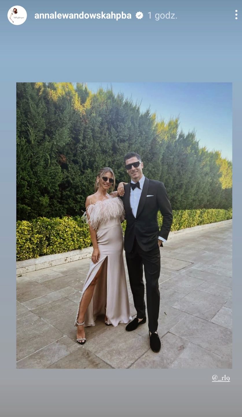 Anna Lewandowska i Robert Lewandowski - wesele Alego Safaka Ozturka i Paoli Mainelli