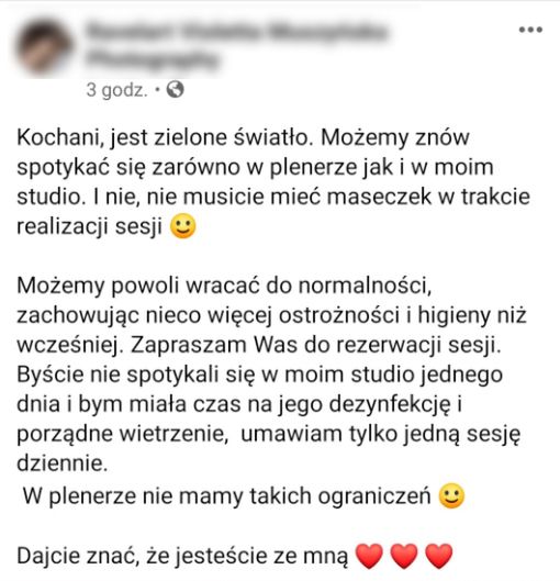NIE, nie możesz robić sesji bez maseczek ot tak. Narażasz siebie i klientów! 4