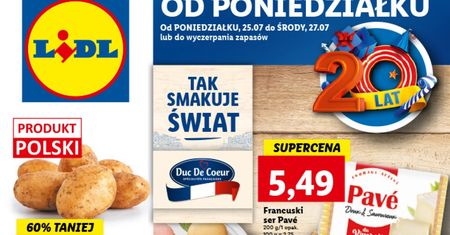Najnowsza gazetka Lidl od poniedziałku 25 lipca. Promocje w Lidlu 25.07-27.07