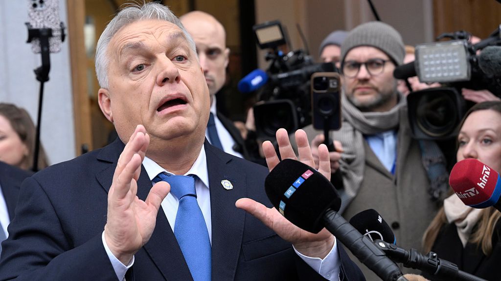 Meeting of the Patriots for Europe group before the European Council
BRUSSELS, BELGIUM - DECEMBER 17 : Viktor Orban (Prime Minister of Hungary.) pictured before the European Council meeting. The main political leaders of the far-right parliamentary group  Patriots for Europe  met in Brussels on December 17, 2025 in Brussels, Belgium, 17/12/2025 ( Photo by Didier Lebrun / Photonews via Getty Images)
Photonews