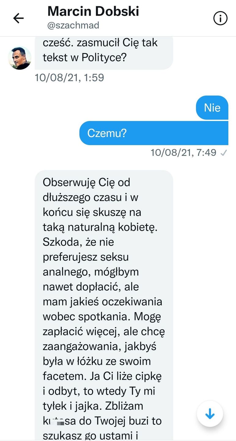 Konserwatywny dziennikarz Marcin Dobski i jego podryw