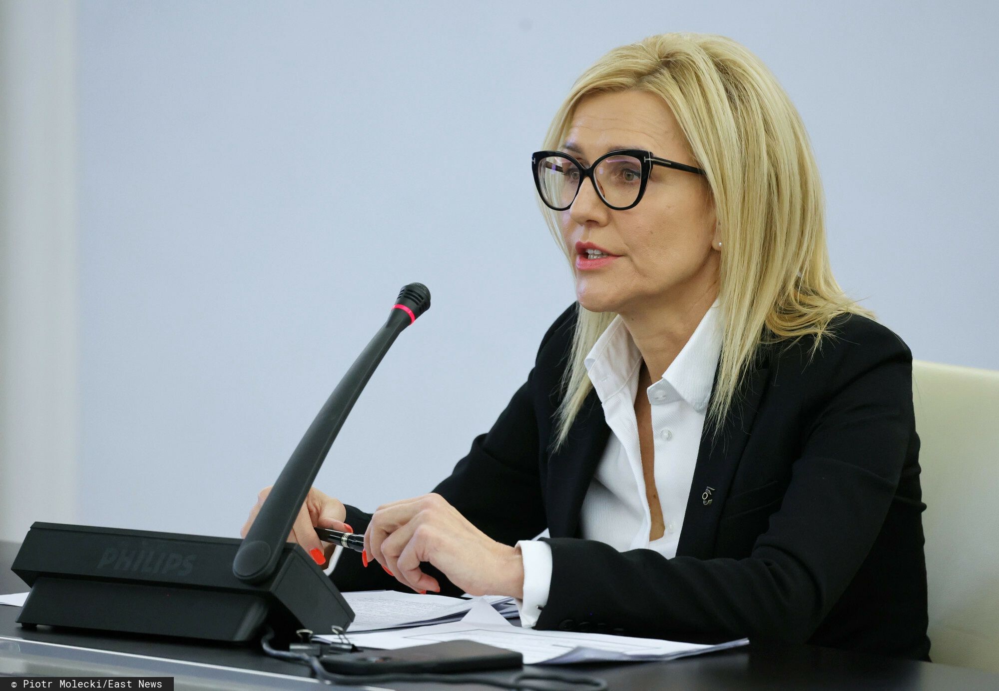 Senacka Komisja w sprawie  Pegasusa
Fot. Piotr Molecki/East News, Warszawa, 27.01.2022. Posiedzenie komisji nadzwyczajnej do spraw wyjasnienia przypadkow nielegalnej inwigilacji, ich wplywu na proces wyborczy w Rzeczypospolitej Polskiej oraz reformy sluzb specjalnych - tzw. komisja ds. Pegasusa. Wysluchanie prokurator Ewy Wrzosek (n/z).
Piotr Molecki
