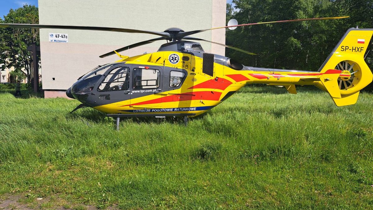 W Katowicach w poniedziałek na jednym z osiedli lądował śmigłowiec LPR