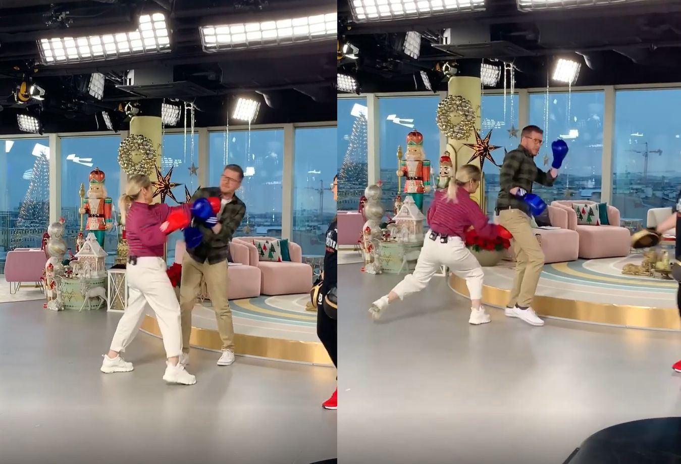 Filip Chajzer i Małgorzata Ohme "biją się" w "Dzień Dobry TVN"