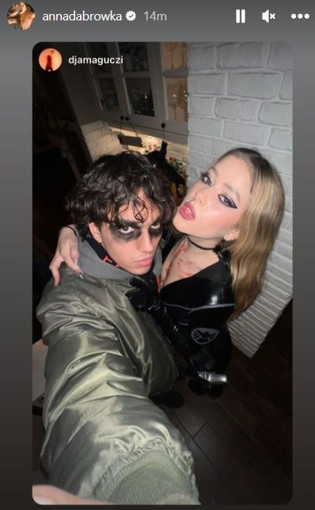 Anna Dąbrówka z chłopakiem