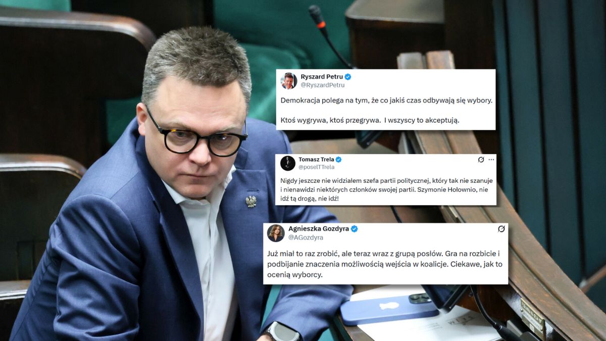 Fala komentarzy po deklaracji Hołowni