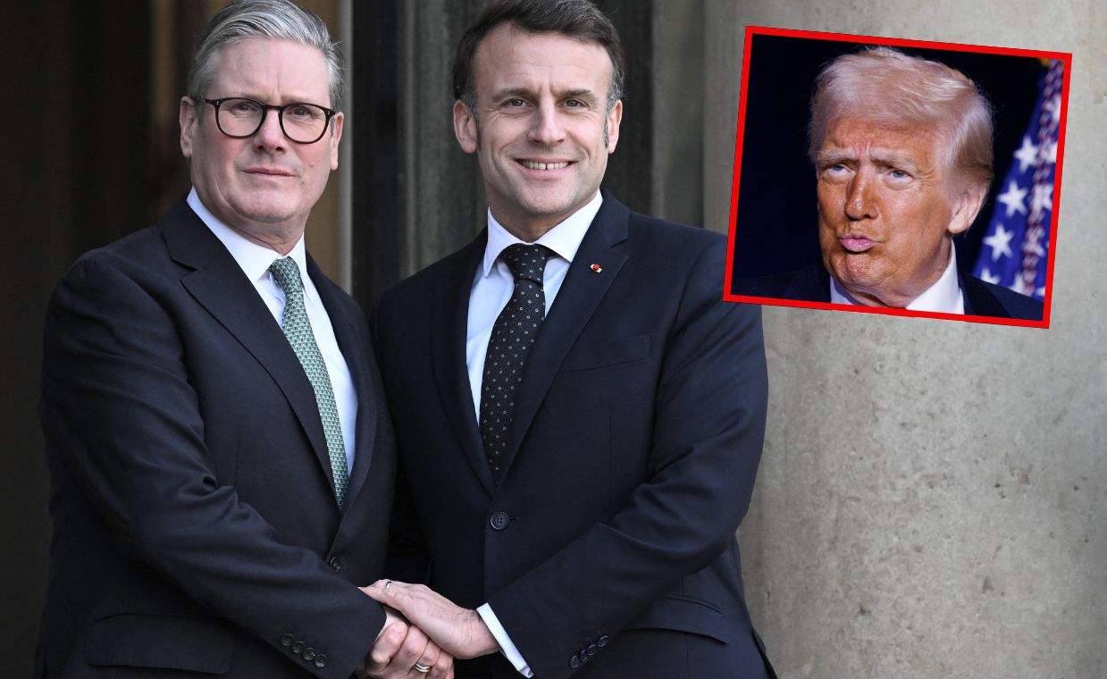 Macron i Starmer chcą wpłynąć na Trumpa. Chcą, aby zrezygnował z rozmów